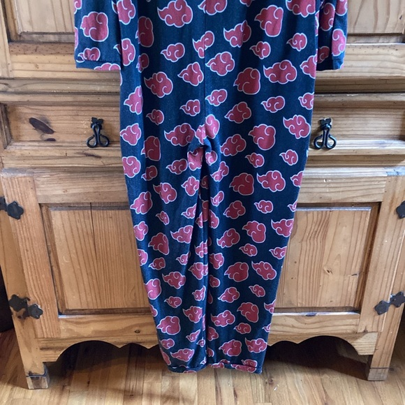 Adult Naruto black hooded 1 piece pajamas size M - Picture 7 of 8